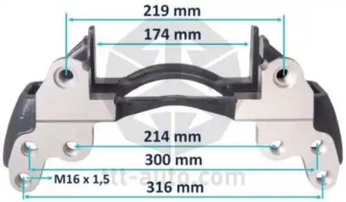 держатель скобы диск. тормоза! 6отв. 17,5' KnorrSN5, MB Atego 20227 TTT