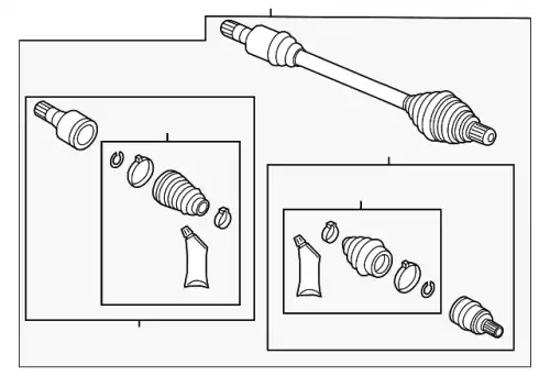 Вал приводной в сборе VAG 1K0407271AT