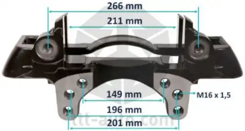 держатель скобы диск. тормоза! 6отв. правый 22.5' Wabco MAXX 22T, SCHMITZ 20268 TTT