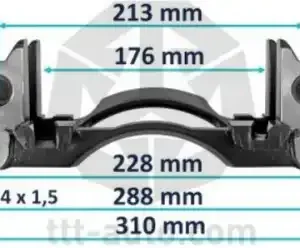 держатель скобы диск. тормоза! 6отв.лев. 17.5' Wabco PAN 17, MAN 20251 TTT
