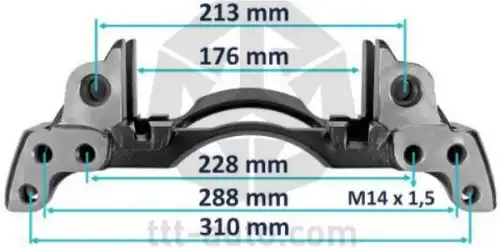 держатель скобы диск. тормоза! 6отв.прав. 17.5' Wabco PAN 17, MAN 20252 TTT