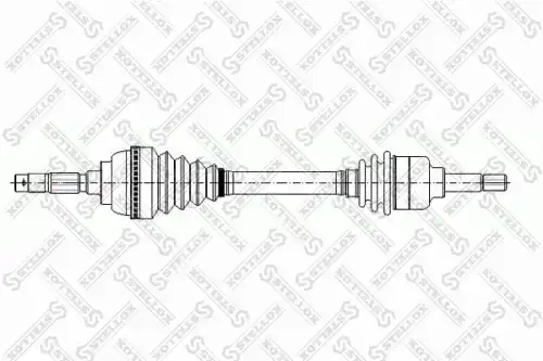 Вал приводной в сборе STELLOX 158 1008-SX