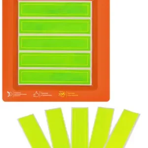 наклейки светоотражающие, набор 5 шт.,12x2.5 см, зеленые ! ARWS04 AIRLINE