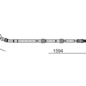 Трос ручного тормоза BOSCH 1 987 482 729