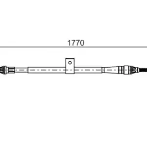 Трос ручного тормоза BOSCH 1 987 482 739