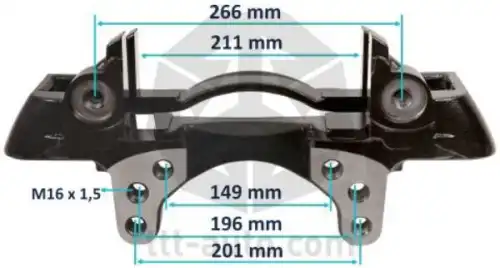 держатель скобы диск. тормоза! 6отв. левый 22.5' Wabco MAXX 22T, SCHMITZ 20267 TTT