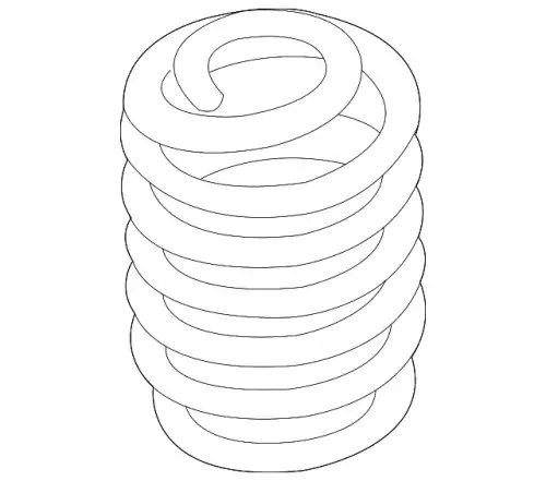 пружина подвески!AUDI A6 (4G) 2011-2017 8K0511115CP VAG