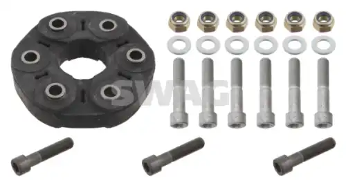 муфта кардана к-кт! с болтами и гайками MB W202/W203/W210/W220/T202/T203 93> 10860087 SWAG