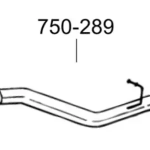 Выхлопная труба 750-289 BOSAL
