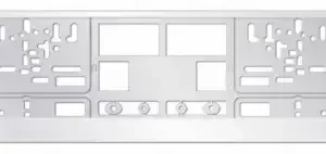 рамка под номерной знак! белая A78563S AVS