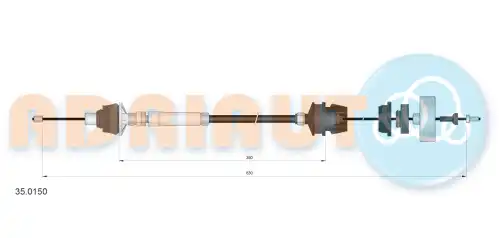 Трос сцепления ADRIAUTO 35.0150
