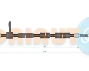 Трос ручного тормоза ADRIAUTO 01.0247