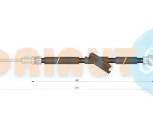Трос ручного тормоза ADRIAUTO 03.0236