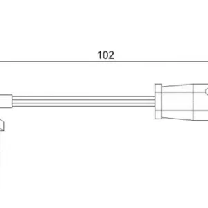 Датчик тормозных колодок BOSCH 1 987 473 019 электронный