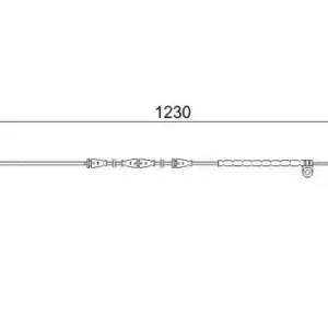 Датчик тормозных колодок BOSCH 1 987 473 022 электронный