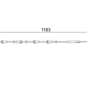 Датчик тормозных колодок BOSCH 1 987 473 031 электронный