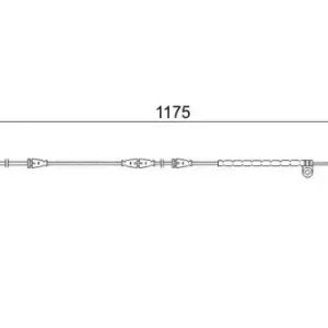 Датчик тормозных колодок BOSCH 1 987 473 032 электронный
