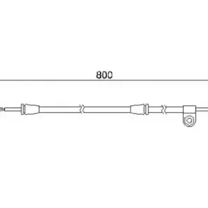 Датчик тормозных колодок BOSCH 1 987 474 945 электронный