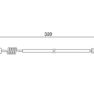 Датчик тормозных колодок BOSCH 1 987 474 964 электронный