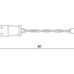 Датчик тормозных колодок BOSCH 1 987 474 966 электронный
