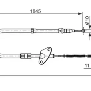 Трос ручного тормоза BOSCH 1 987 477 119