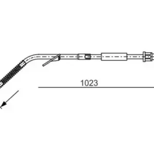 Трос ручного тормоза BOSCH 1 987 477 125