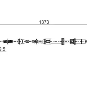 Трос ручного тормоза BOSCH 1 987 477 309
