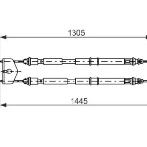 Трос ручного тормоза BOSCH 1 987 477 732
