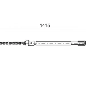Трос ручного тормоза BOSCH 1 987 477 782