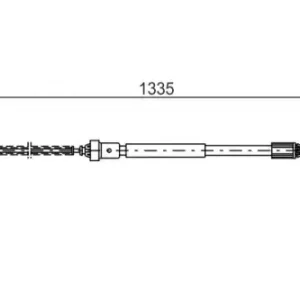 Трос ручного тормоза BOSCH 1 987 477 783