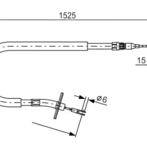 Трос ручного тормоза BOSCH 1 987 477 858