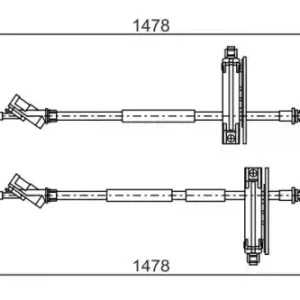 Трос ручного тормоза BOSCH 1 987 477 932