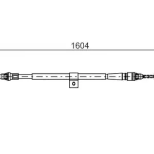 Трос ручного тормоза BOSCH 1 987 477 980