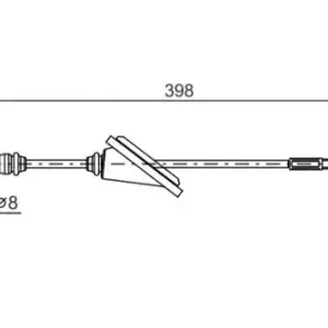 Трос ручного тормоза BOSCH 1 987 477 985