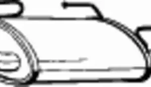 глушитель задняя часть! Nissan Almera 1.5i/1.8i 16V 01-02 sedan 145-611 BOSAL