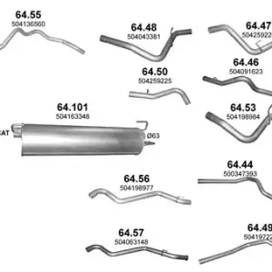 глушитель задняя часть! Ford Escort/Orion 1.8TD 92-00 08.148AL POLMOSTROW