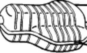глушитель задняя часть! Opel Astra 1.8i 04> hatchback 185-469 BOSAL