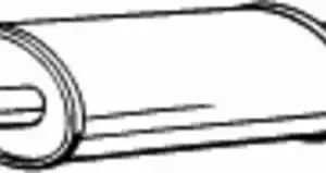 глушитель средняя часть! VW T5 2.5TDI 03> 233-577 BOSAL