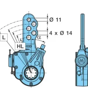 Рычаг регулировки тормоза BPW 05.174.82.67.3