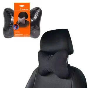 подушка на подголовник! 'алькантара', черная ASP-B-01 AIRLINE