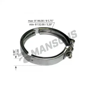 Хомут глушителя MANSONS 900.608