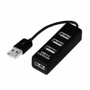 РАЗВЕТВИТЕЛЬ USB НА 4 ПОРТА ЧЕРНЫЙ REXANT 18-4103