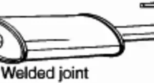 глушитель средняя часть! MB Sprinter 2.3D OM601 95-00 175-421 BOSAL