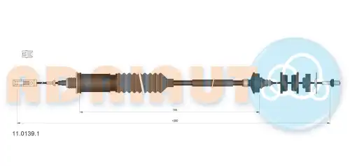 Трос сцепления ADRIAUTO 11.0139.1