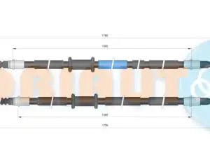 Трос ручного тормоза ADRIAUTO 33.0218.1