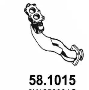 ГЛУШИТЕЛЬ (ТРУБА ПРИЕМНАЯ) 58.1015 ASSO