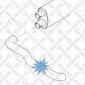 труба глушителя выхлопная !3-изг MAN L2000 6/7/8/9/10. D0824/0826FL/LFL 82-03526-SX STELLOX