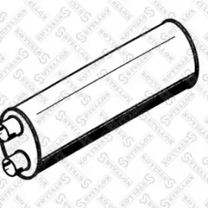 резонатор(бочка) глушителя ! овальный MAN L2000 82-03006-SX STELLOX