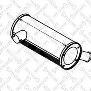 резонатор(бочка) глушителя !кругл. L=790 Iveco EuroTech 180/190/240/260/400E 82-03004-SX STELLOX