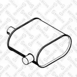 резонатор(бочка) глушителя ! овальный RVI Premium 96--> 82-03029-SX STELLOX